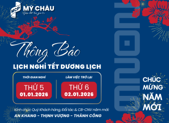 MCP | THÔNG BÁO LỊCH NGHỈ TẾT DƯƠNG LỊCH